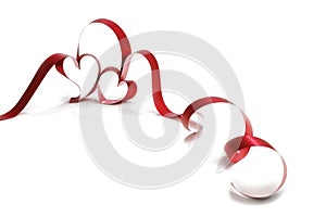 Heart shaped ribbon