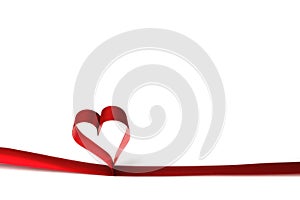 Heart shaped ribbon