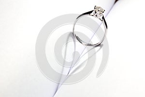 Heart shaped shadow with ring