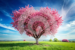 Heart Shaped Spring Tree of Love