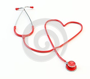 Heart shaped stethoscope