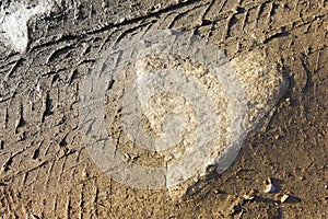 Heart shaped stone on the ground