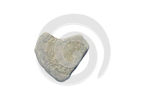 heart shaped stone. man with stone heart. concept of cruel, callous, indifferent person