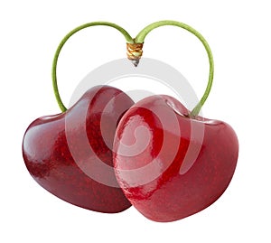 Heart-shaped sweet cherries