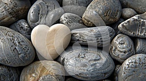 the heart-shaped rock.AI generated image