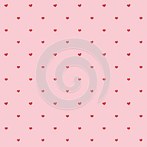 Heart shapes seamless pattern. Fascinating background for textiles, surface, wallpaper, site backdrop.