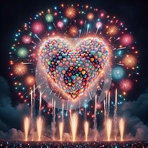 71 46. Heart shells_ Large, spherical fireworks that e