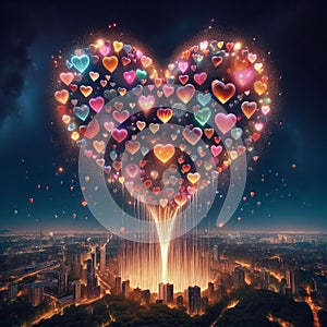 64 46. Heart shells_ Large, spherical fireworks that e