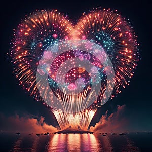62 46. Heart shells_ Large, spherical fireworks that e