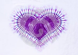 Heart sign tie dye pattern background