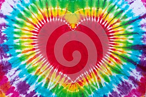 Heart sign tie dye pattern abstract texture background