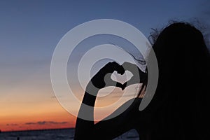 Heart silhouette