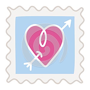 heart stamp design