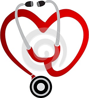 Heart stethoscope logo photo