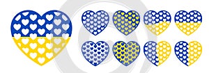 Heart sticker with heart pattern