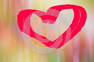 Heart sweet love Valentines day blure background