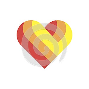 Heart symbol art logo icon design sign