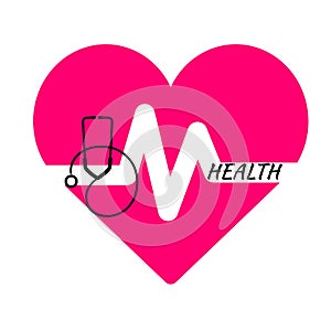 The heart symbol commemorates Health Day photo