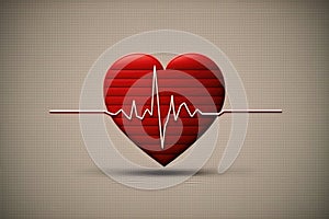 The Pulse of Love: Heart in a Cardiogram. Generative AI