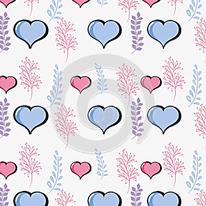 Heart symbol of love and passion background