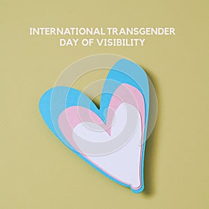 heart and text transgender day of visibility photo