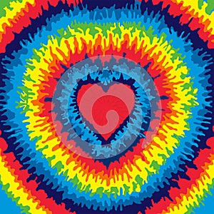 Heart Tie Dye Background