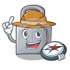 With heart unlocking padlock on the cartoon gate