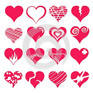 Heart Valentine Icon Set