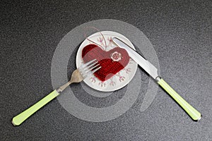 Heart on Valentine's day