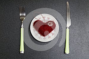 Heart on Valentine's day