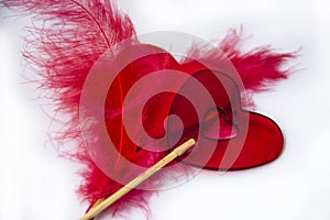 Srdce Valentínsky krásny reklamný formát primárne určený pre použitie na webových stránkach tapeta na plochu dizajn 