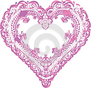 Heart vector clipart template