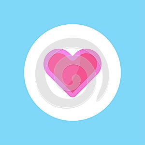 Heart vector icon sign symbol