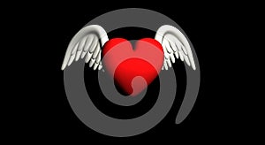 Heart with wings