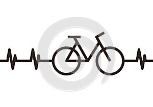 Heartbeat Bike Symbol