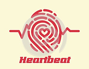 Heartbeat cardiogram fingerprint