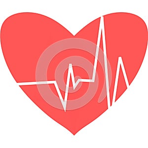 Heartbeat icon. Heart pulse. cardiogram. Beautiful healthcare, medical. Modern simple design. Icon, sign or logo. beat pulse icon.