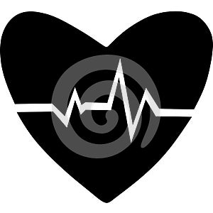 Heartbeat icon. Heart pulse. cardiogram. Beautiful healthcare, medical. Modern simple design. Icon, sign or logo. beat pulse icon.