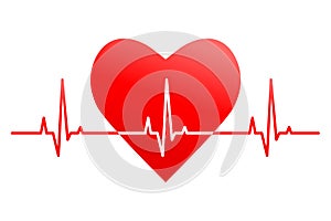 Heartbeat, life signal and rhythm concept