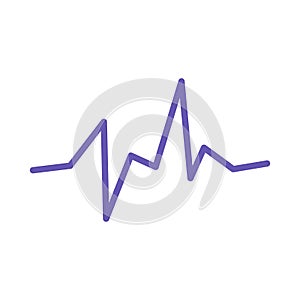 Heartbeat Line Pulsating Beat Irregular Rhythm