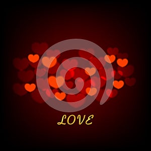 Heartbeat, love, background illustration design