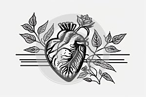 Heartbeat of Love. Logo Design for Cardiology Clinics.