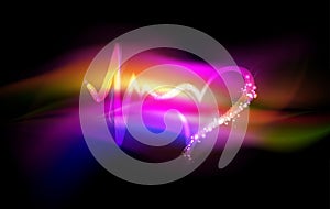 Heartbeat symbol, abstract love and life colorful background