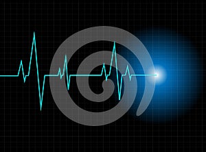 Heartbeat Vector background