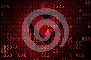 Heartbleed bug concept.
