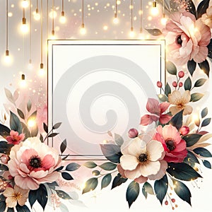 Heartfelt Message Frame with Gentle Florals