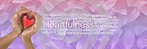 Heartfulness Hands Word Tag Cloud