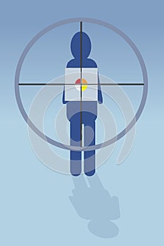 Hearth on cross hair