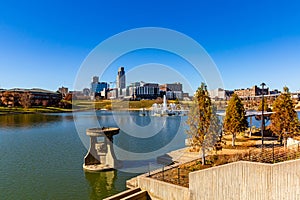 Heartland of America Park at the Riverfront Omaha Nebraska USA