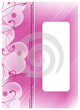 Hearts background card